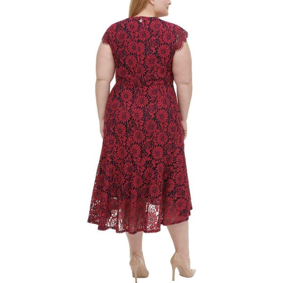NWT! Tommy Hilfiger Prairie Lace Hi Lo Dress 20W - Picture 2 of 5